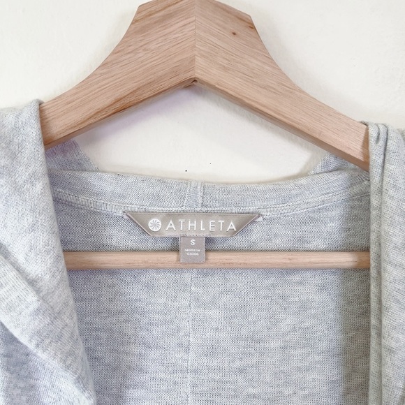 Athleta Light Gray Hooded Cardigan - Picture 12 of 16